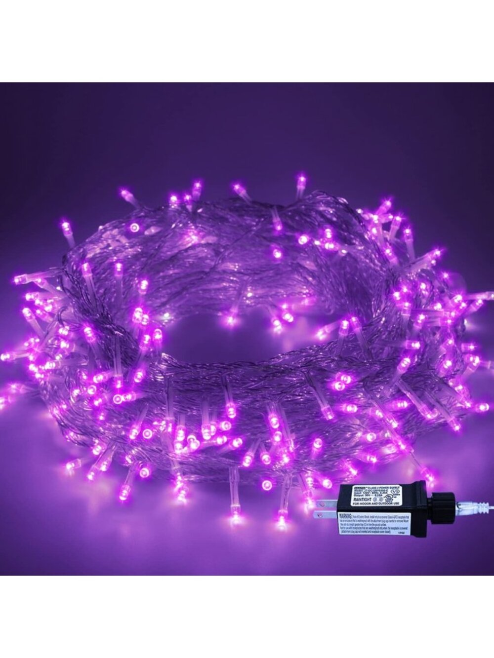 220 LED Purple Christmas String Lights - 25m Waterproof Fairy Twinkle Decor
